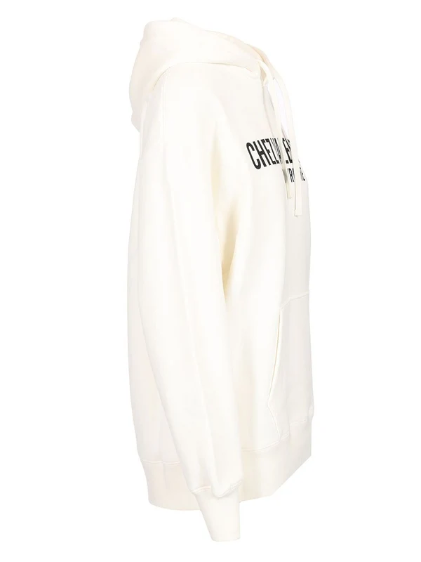 Chez Logo Printed Cotton Hoodie - Image 3
