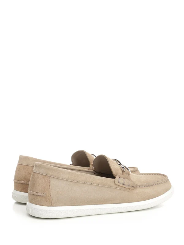 O Lock Light Leather Loafers - Image 3