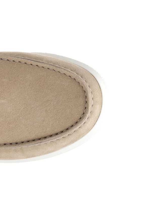 O Lock Light Leather Loafers - Image 4