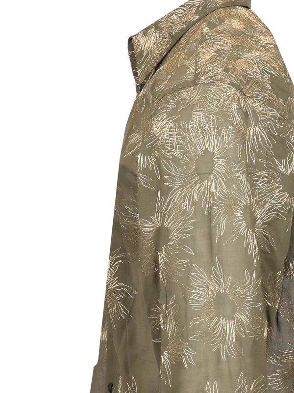 All-Over Embroidered Cotton Shirt - Image 3