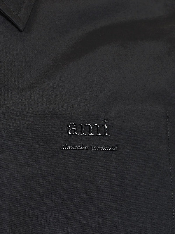 Embroidered Logo Nylon Bomber Jacket - Image 4