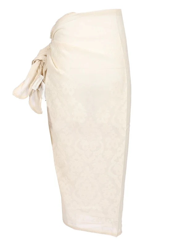 Crochet Jacquard Cotton Skirt - Image 2
