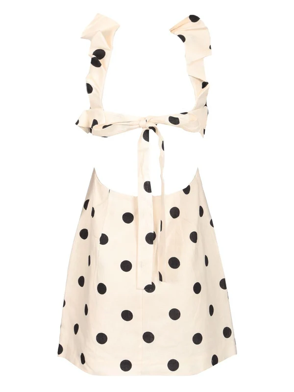 Crush Polka Dot Pattern Mini Dress - Image 2