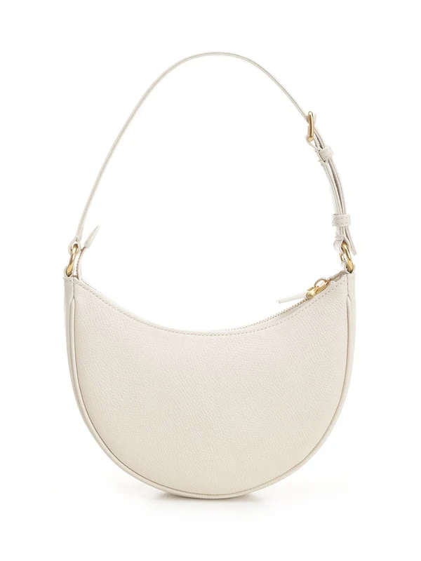 V Logo Mini Leather Hobo Bag - Image 3