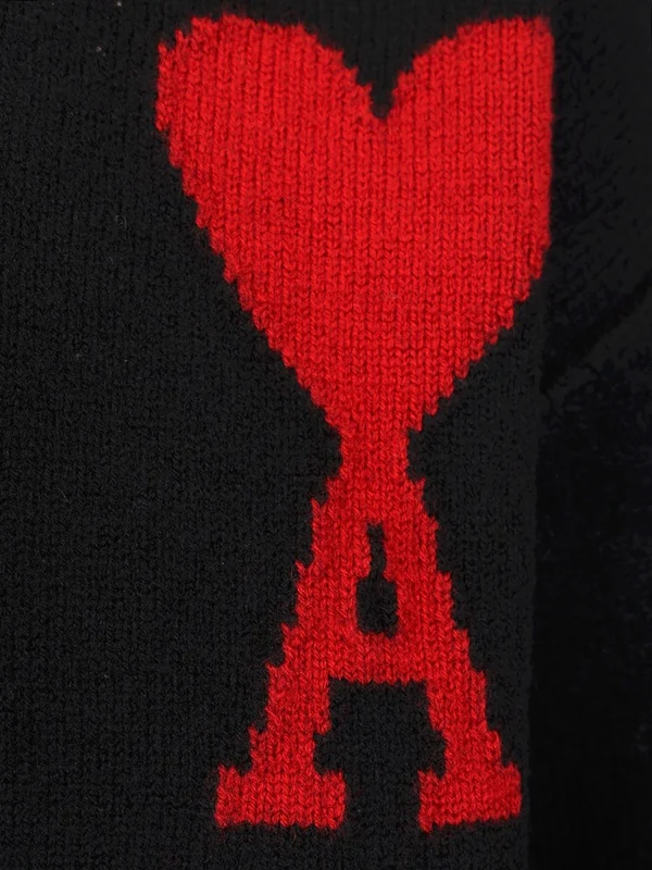 Jacquard Logo Wool Cardigan - Image 4