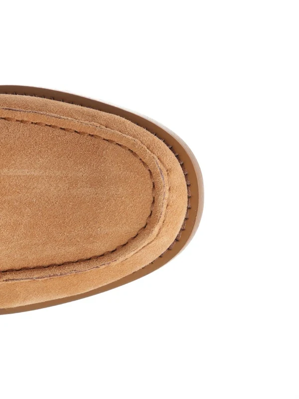 Monogram Logo Suede Loafers - Image 4