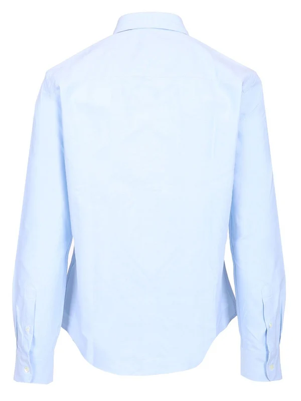 Embroidered Logo Cotton Button-down Shirt - Image 2