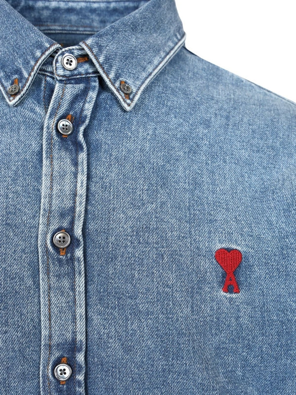 Embroidered Logo Denim Shirt - Image 4