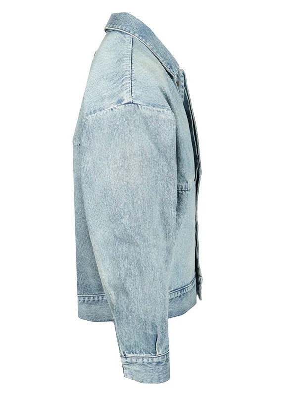 Denim Trucker Jacket - Image 3