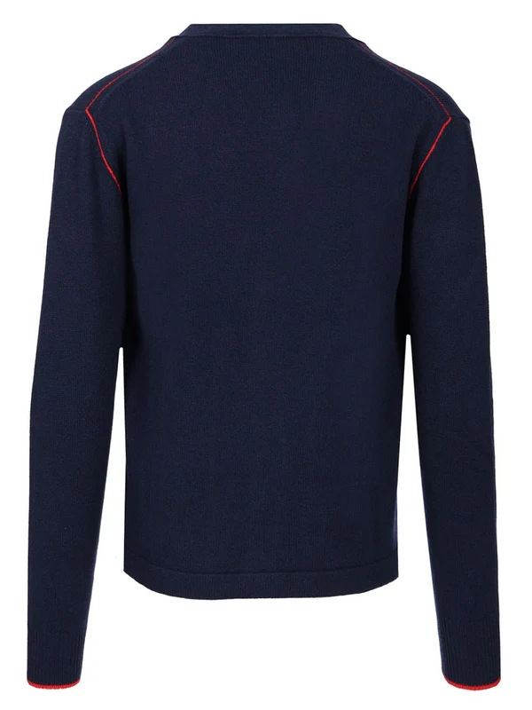 Alex Logo Wool Cashmere Cardigan - Image 2