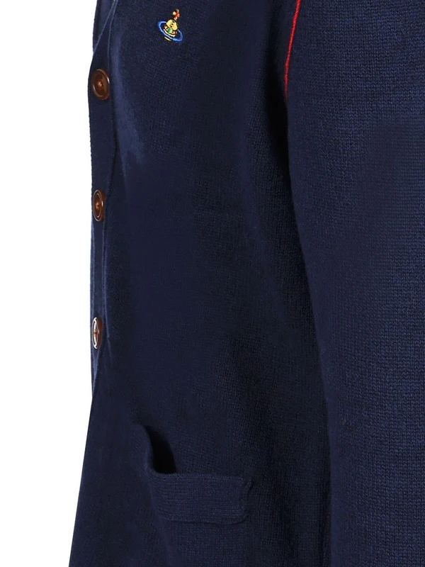 Alex Logo Wool Cashmere Cardigan - Image 4