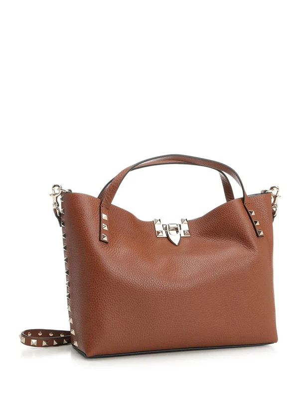 Rockstud Small Leather Tote Bag - Image 2