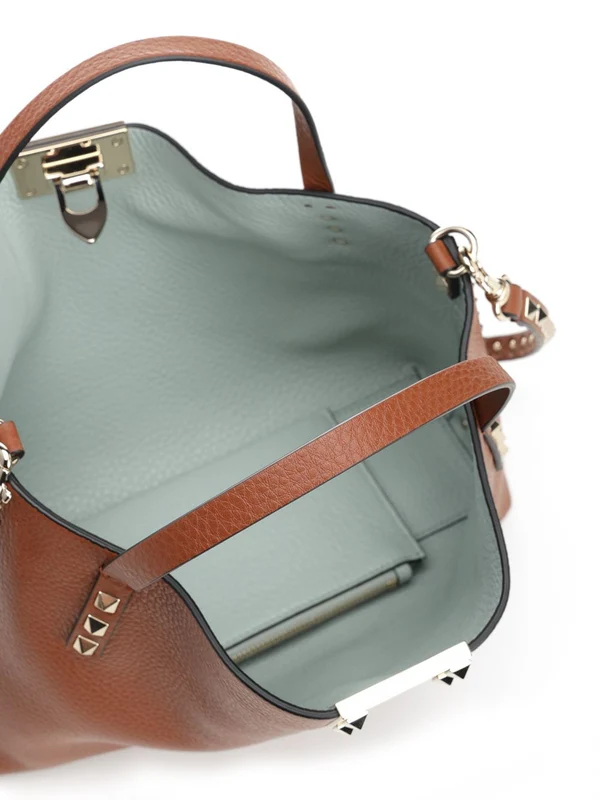 Rockstud Small Leather Tote Bag - Image 4