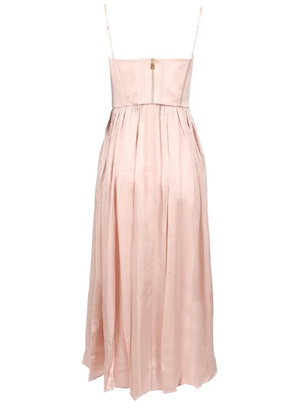 Corset Silk Midi Dress - Image 2