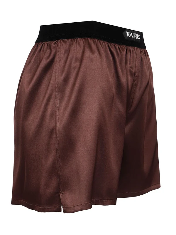 Silk Satin Boxer Shorts - Image 3