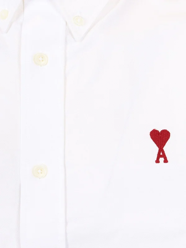 Embroidered Logo Cotton Short-sleeve Shirt - Image 4