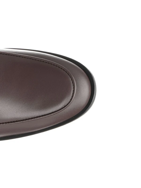 Brushed Leather Loafers - Image 4