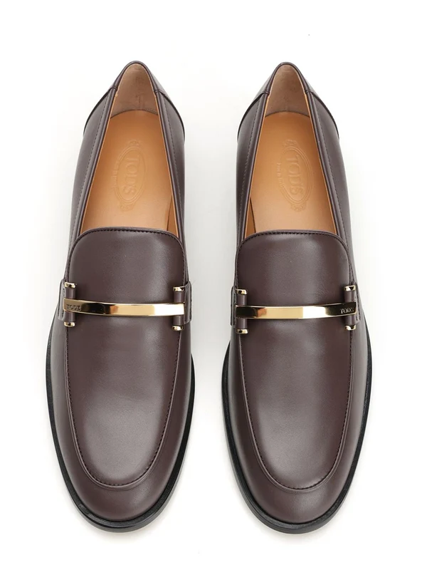 Brushed Leather Loafers - Image 5