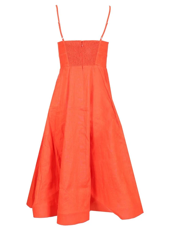 Bow-detail Linen Dress - Image 2