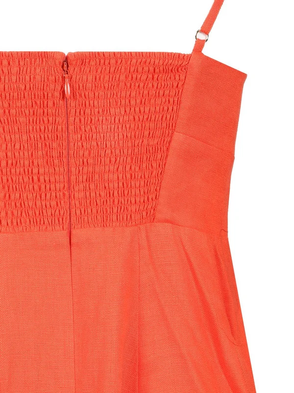 Bow-detail Linen Dress - Image 4