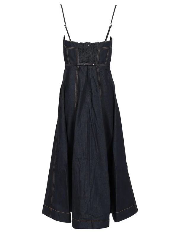 Crush Corset Denim Dress - Image 2