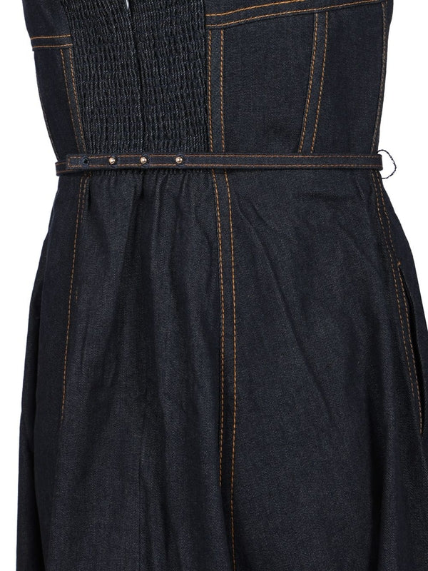 Crush Corset Denim Dress - Image 5