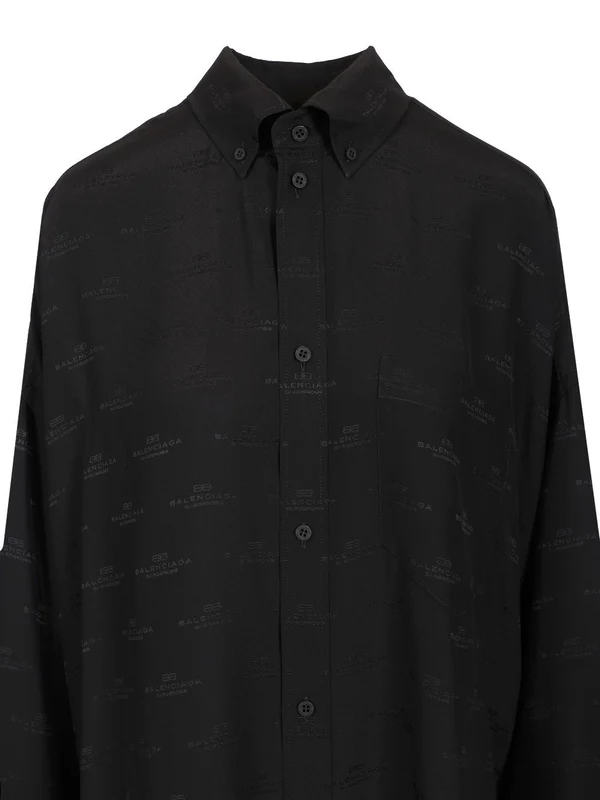 All-Over Logo Cocoon Shirt - Image 4
