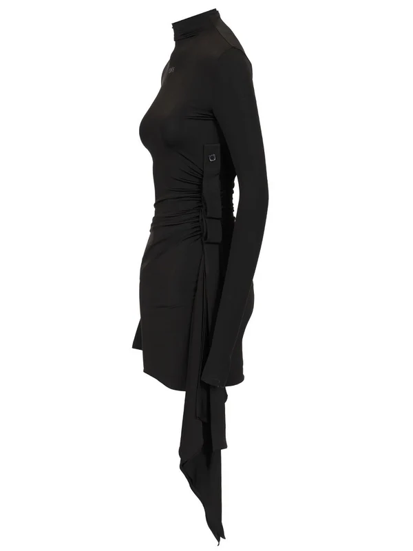 Sec Skin Drape Mini Dress - Image 3