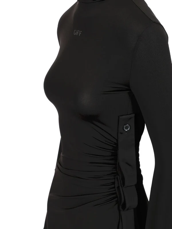 Sec Skin Drape Mini Dress - Image 5