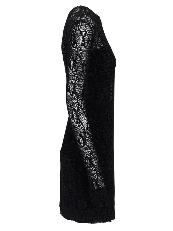 Tulle Pattern Mini Dress - Image 3