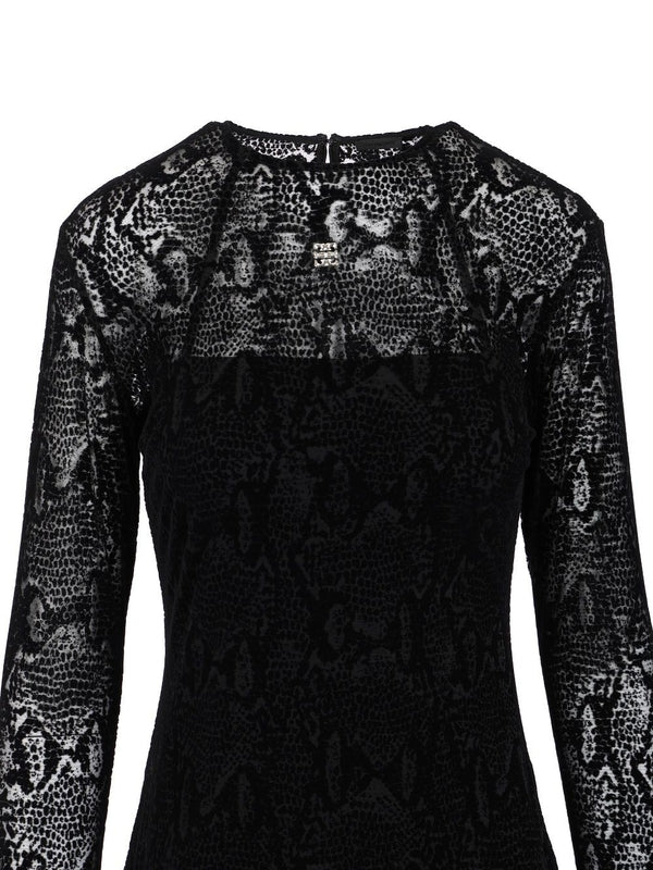Tulle Pattern Mini Dress - Image 4