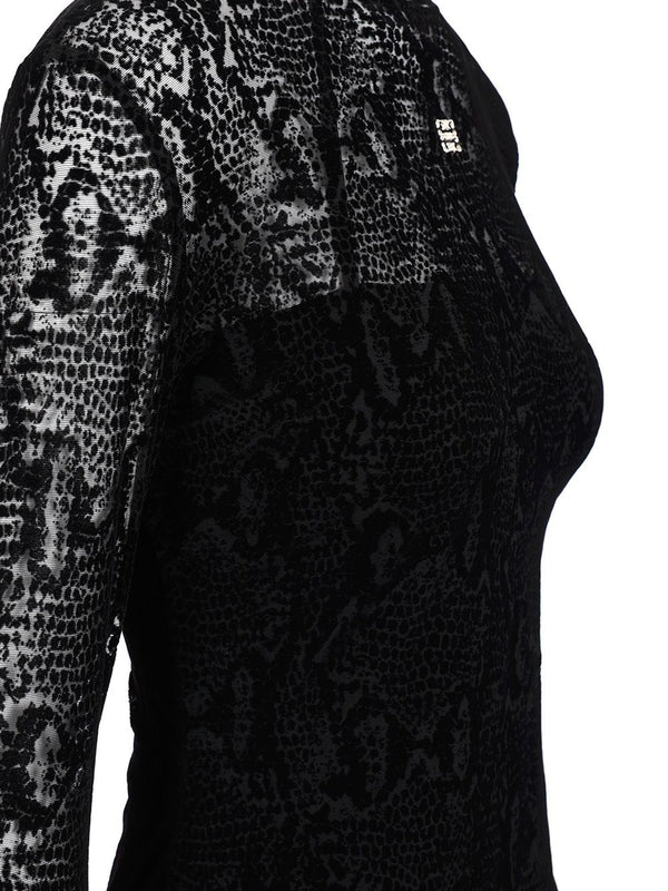 Tulle Pattern Mini Dress - Image 5