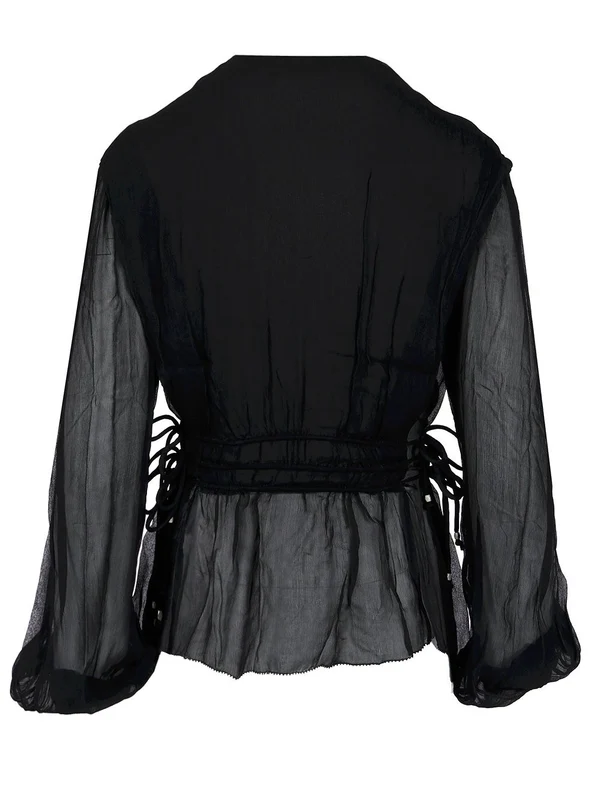 AXELINE V-Neck Ruffle Top - Image 2