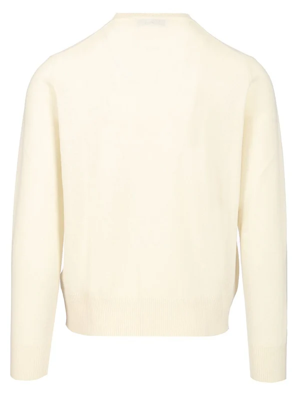 ALEX Embroidered Logo Wool Cashmere Knit - Image 2