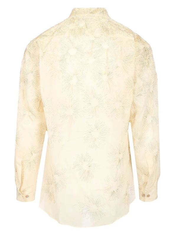 All-Over Embroidered Cotton Shirt - Image 2