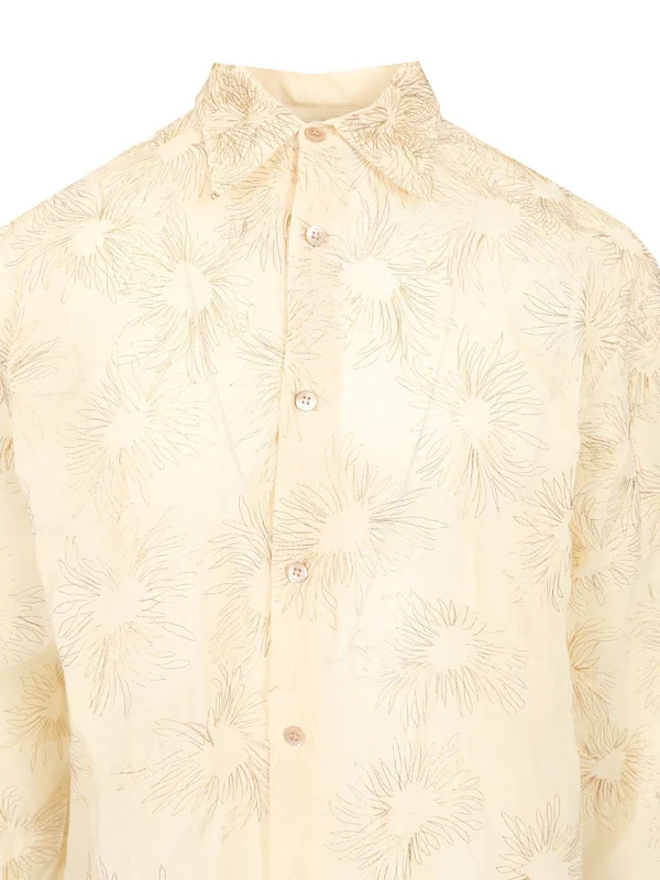All-Over Embroidered Cotton Shirt - Image 3