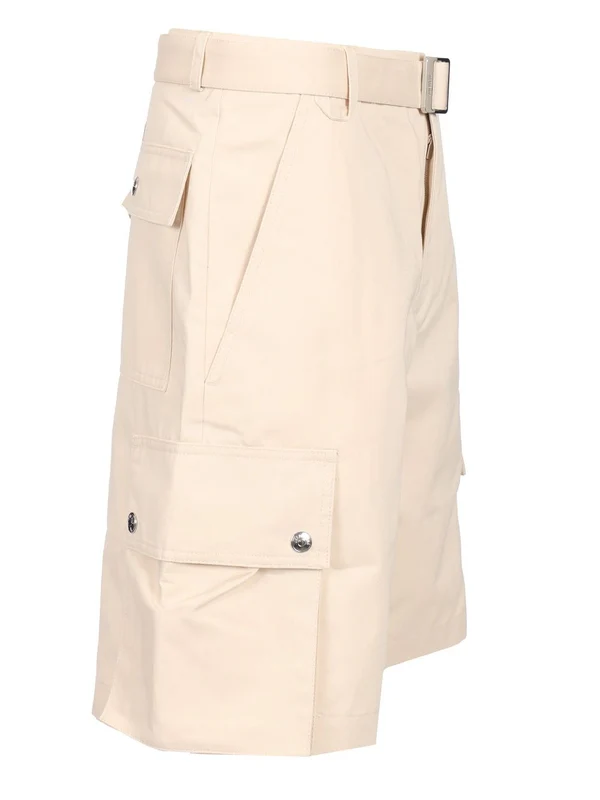 Belted Cargo Bermuda Shorts - Image 3