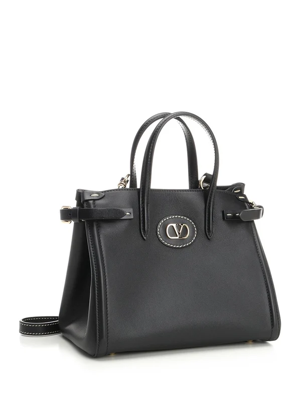 ANTIBES Small Leather Tote Bag - Image 2