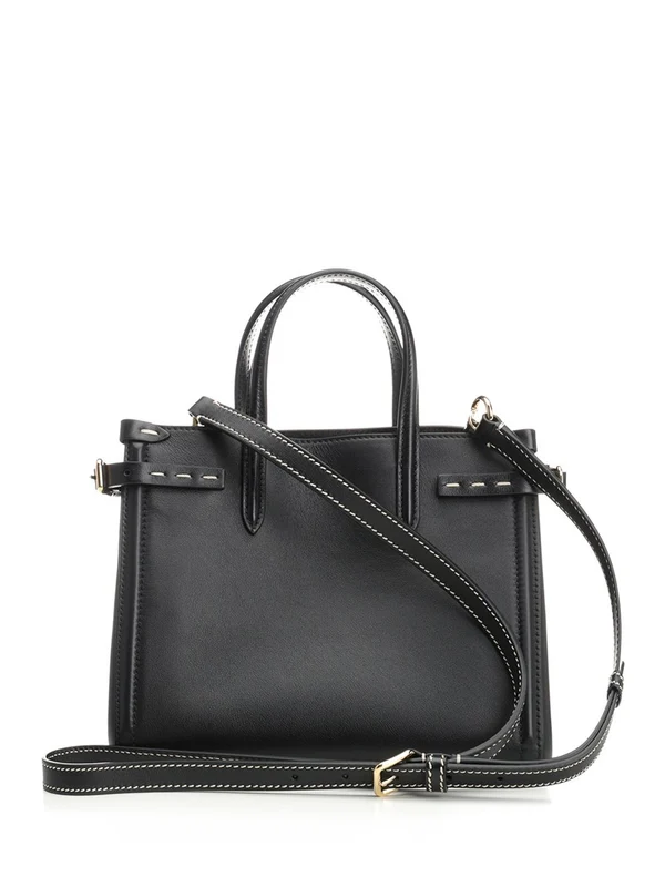 ANTIBES Small Leather Tote Bag - Image 3