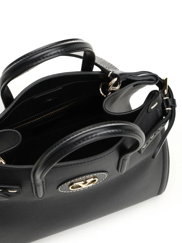 ANTIBES Small Leather Tote Bag - Image 4