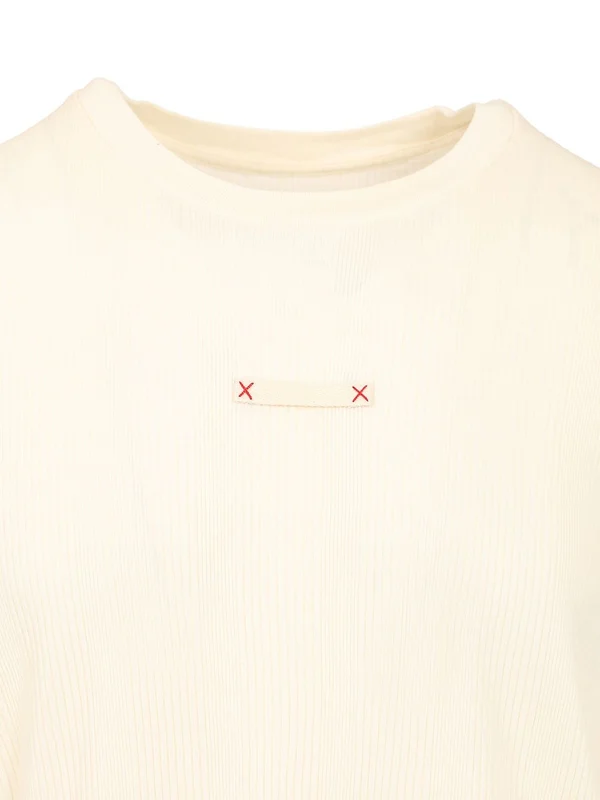 Crewneck Ribbed Short-Sleeve T-Shirt - Image 3