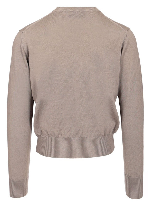 Embroidered Logo Wool Sweater - Image 2