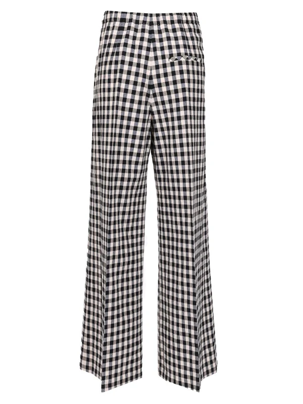 Gingham Check Wide Pants - Image 2
