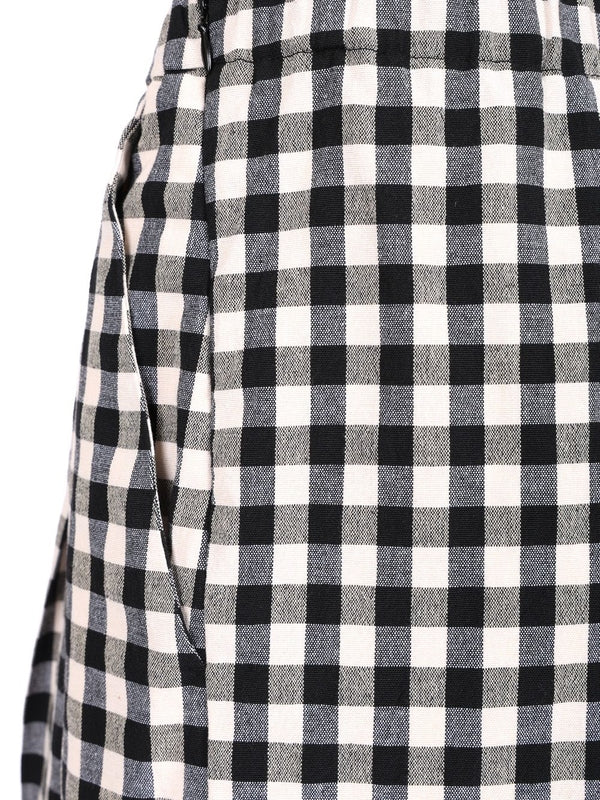 Gingham Check Wide Pants - Image 5