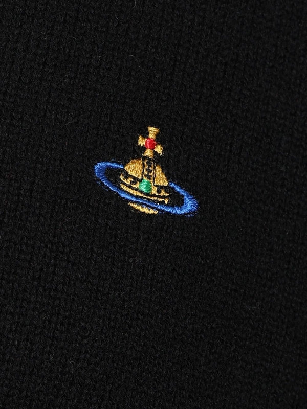 ALEX Embroidered Logo Wool Cashmere Cardigan - Image 5