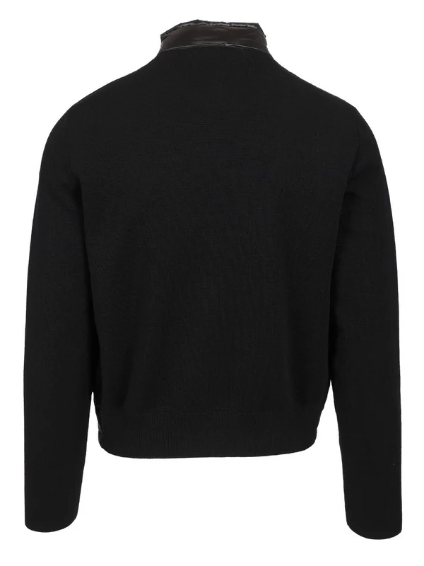 Logo Patch Padded Zip-Up Cardigan - Image 2