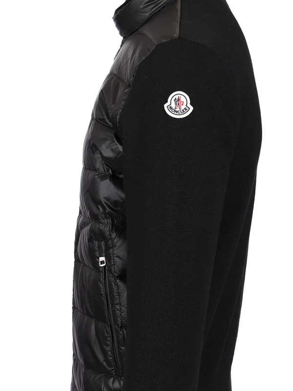 Logo Patch Padded Zip-Up Cardigan - Image 5