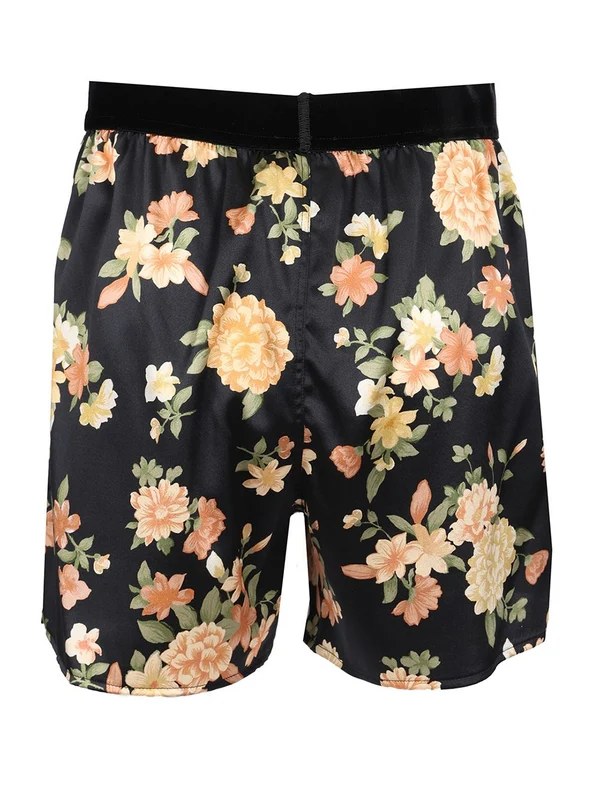Flower Pattern Silk Boxer Shorts - Image 2