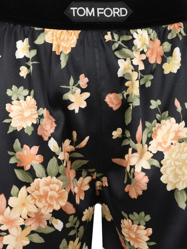 Flower Pattern Silk Boxer Shorts - Image 4