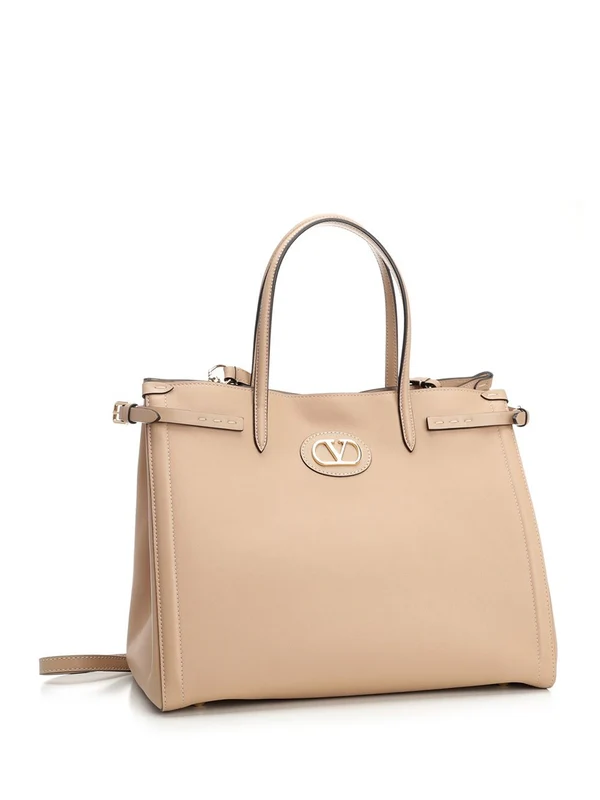 ANTIBES Medium Leather Tote Bag - Image 2